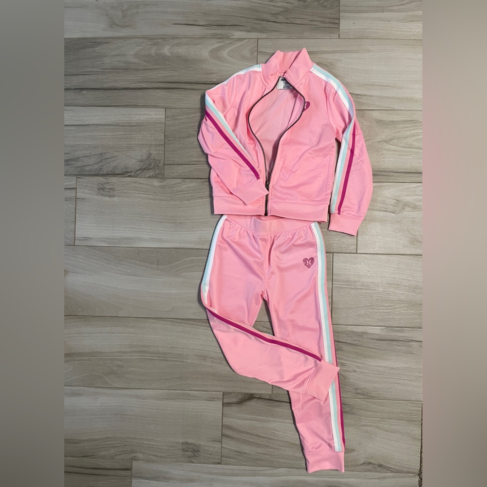 Girl’s matching set - pink Hurley athletic set